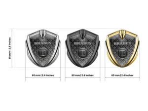 Brabus Emblem Silikon Abzeichen Sportliches Design Hochwertig